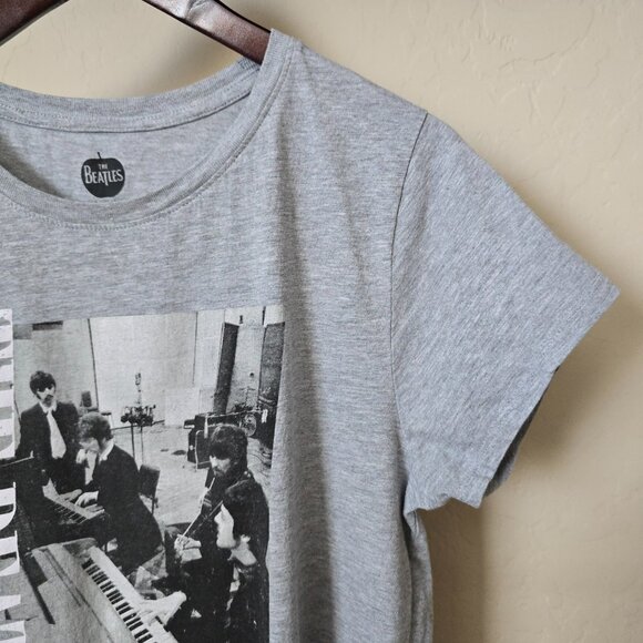 The Beatles Studio Session Distressed Graphic Band Tee Shirt - Picture 3 of 10